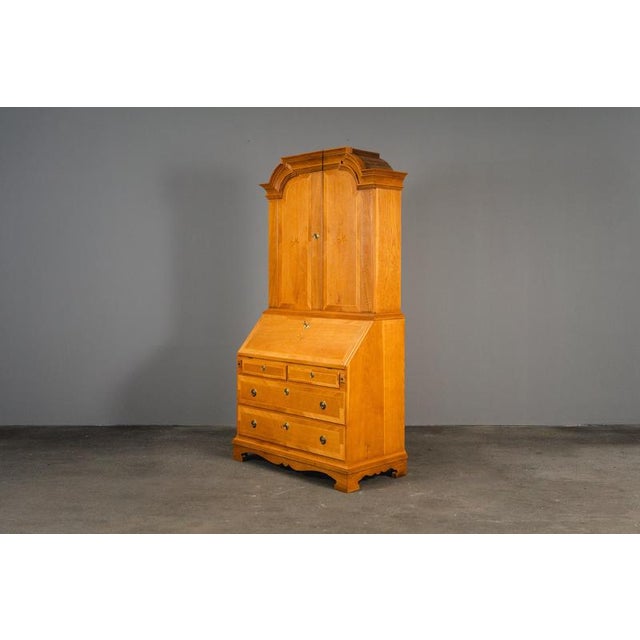 Wood Slanted-Front Secretary, Late 20th Century For Sale - Image 7 of 18