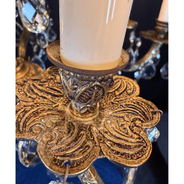 Mid-Century Modern 1960s Mid-Century Modern Spanish Brass Chandelier - 10 Lights For Sale - Image 3 of 9