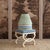 2020s Bunny Williams Home Charlottesville Stool in Alpine White with Aegean Upholstery For Sale - Image 5 of 6