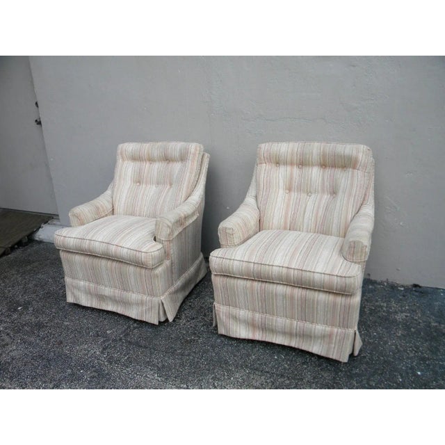 These wonderful Mid-Century Low Side Chairs are made out of wood and solid wood on the inside. These Chairs are in good...