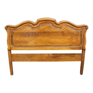 French Provincial Double Cherry Headboard For Sale