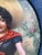 Charming vintage oil painting on board will add a touch of classic romance to your home. A smiling beautiful young woman...