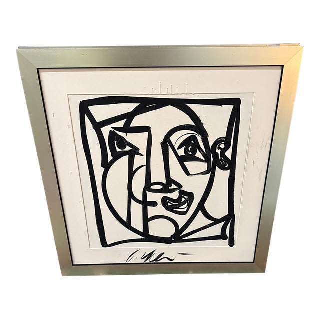 1970s Peter Keil the Matador in Palma Cubist Painting For Sale