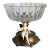 Vintage Hollywood Regency Cherub Glass Compote Candy Dish For Sale