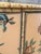 Mustard Vintage Coastal Tortoise Bamboo Sideboard Cabinet With Floral Decoupage & Crackle Finish For Sale - Image 8 of 12
