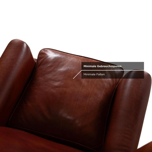 Brown Vintage Chesterfield Cognac Leather Armchair For Sale - Image 8 of 14