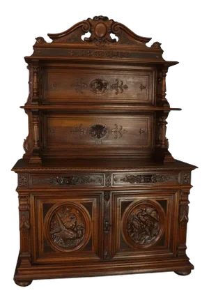 Server Sideboard Hunting Renaissance Antique
