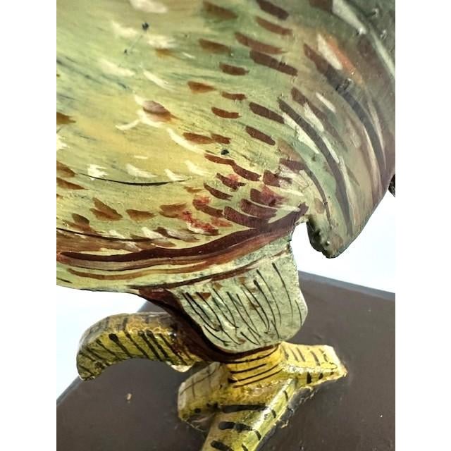 Vintage Hand Crafted Wooden Cockrell For Sale In Portland, ME - Image 6 of 8