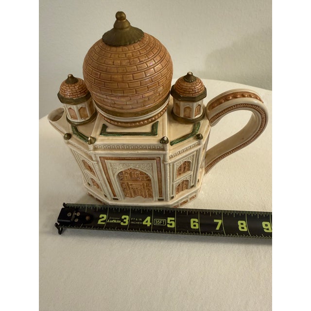 1990s 1990s Fitz & Floyd- The Taj Mahal Teapot, Part of the Famous Landmarks Around the World / Special Teas Collection For Sale - Image 5 of 11