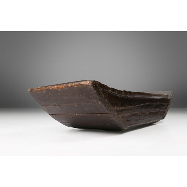 Wabi-Wabi Handmade Wooden Trough or Vessel, France, 19th Century For Sale - Image 4 of 13
