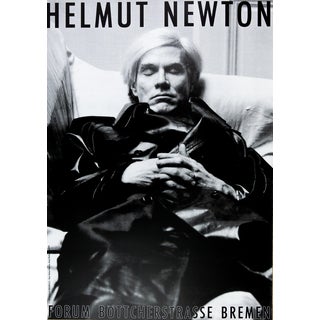 Andy Warhol Poster after Helmut Newton For Sale