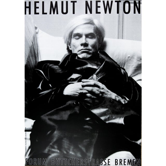 Andy Warhol Poster after Helmut Newton For Sale