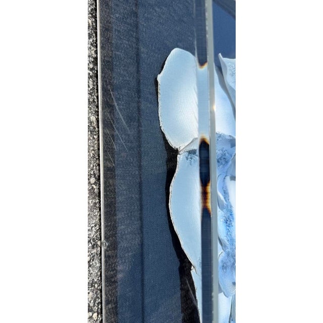 Abstract Ceramic Wall Sculpture in Acrylic Box, Signed & Dated 1989 For Sale - Image 15 of 16