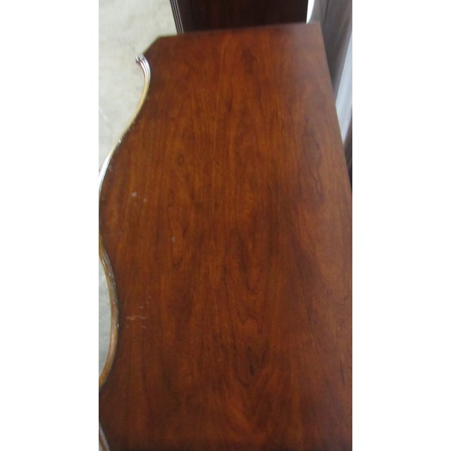 1980s 1980s Pair Designer Cherry Ethan Allen Nightstands Bachelors Chests Tuscany For Sale - Image 5 of 11