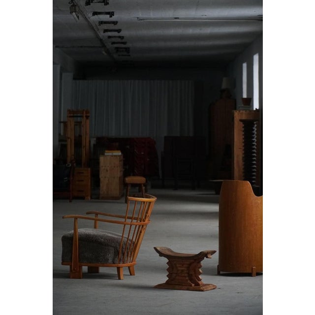 West African Hand Carved Hardwood Ashanti Stool, 1960s For Sale - Image 6 of 14