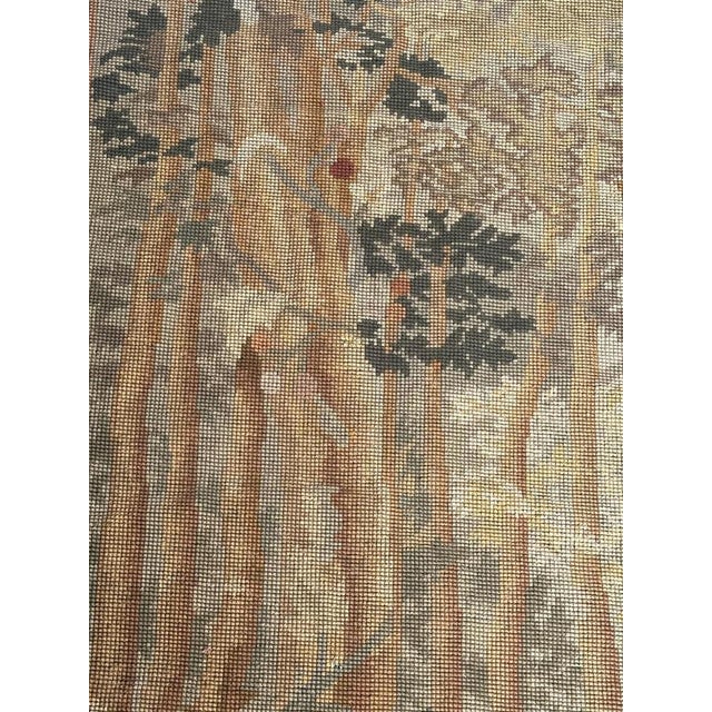 Textile French Needlepoint Panel Tapestry, 1890s For Sale - Image 7 of 15
