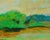 A 1980s abstract acrylic on paper painting diptych by the American artist Harry Hilson (1935-2004). Each panel features an...