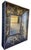 A beautiful very unique large rectangular deep Chinoiserie hand painted wall mirror. The mirror features a hand painted...