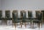 Green Mid-Century French Bronze and Leather Dining Chairs, Set of 12 For Sale - Image 8 of 13
