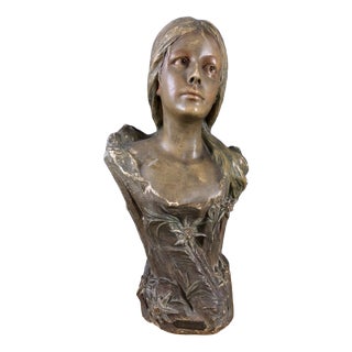 According to Villanis, Edelweiss 1890s, Ceramic For Sale