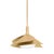 Hudson Valley Lighting Brookhaven 15.25 in. 1 Light Pendant in Vintage Gold Leaf Finish For Sale