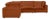 Wood Cali Rust Performance Fabric Modular L-Sectional For Sale - Image 7 of 7
