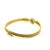 1970s 1970s Italian 14k Gold Diamond Flexible Bangle Bracelet For Sale - Image 5 of 12