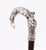 Metal Antique Silver Fox and Hare Handled Walking Stick Cane, 19th Century For Sale - Image 7 of 18