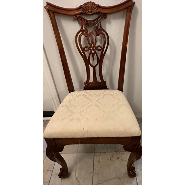 Oxblood Red Traditional Cherry Dining Set For Sale - Image 8 of 17