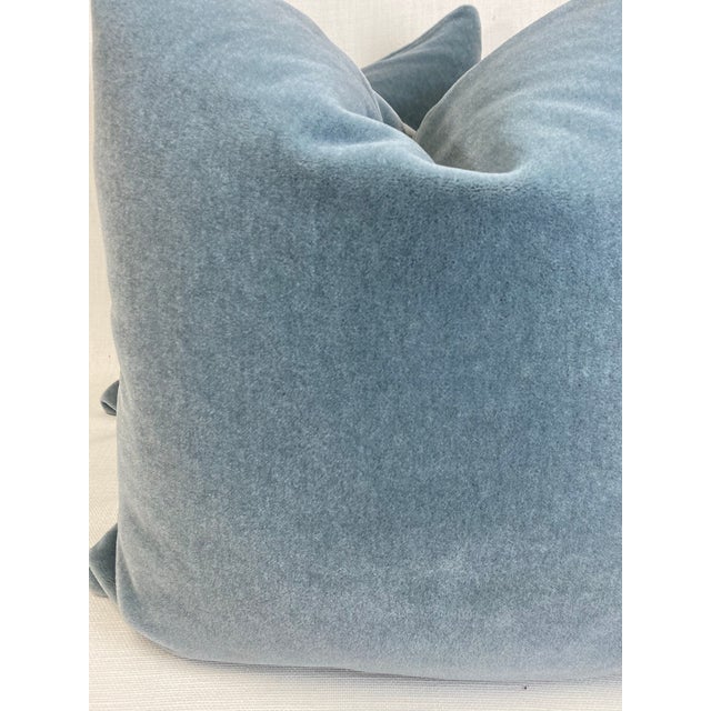 Dusty Blue Mohair 22" PillowsA Pair Chairish
