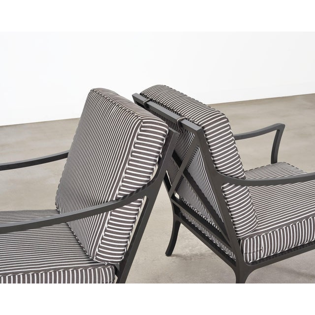 Pair of McKinnon and Harris Beaufort Aluminum Club Chairs For Sale - Image 11 of 18