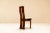 Dining Chairs in Walnut and Leather in the Style of Scarpa, Italy, 1970s, Set of 4 For Sale - Image 5 of 13