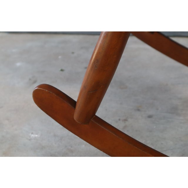 Vintage Mid Century Yugoslavian Hans Wegner Style Rocking Lounge Chair ...