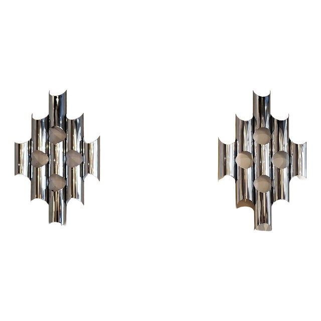 Wall Lamps by Goffredo Reggiani for Reggiani, 1970s, Set of 2 For Sale