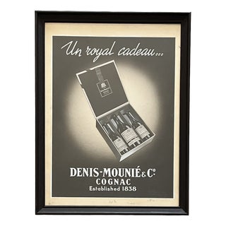 Henri Lemonnier, Cognac Advertising Poster, 1950s, Paper For Sale