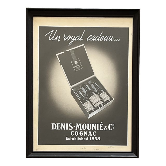 Henri Lemonnier, Cognac Advertising Poster, 1950s, Paper For Sale