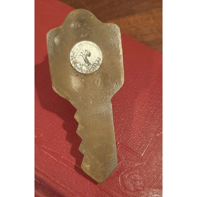 Vintage Brass Key Paper Clip Desk Supply For Sale - Image 4 of 6