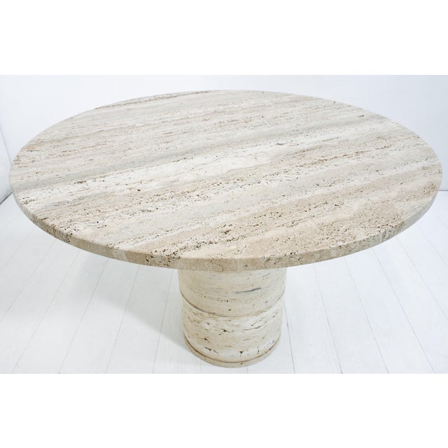 Stone Travertine Dining Table by Angelo Mangiarotti for Up & Up, 1970s For Sale - Image 7 of 10