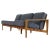 Large Mid-Century Modern Sofa in Oak with Leather and Wool by Svante Skogh, 1960s For Sale - Image 15 of 15