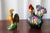 Portuguese Vintage Rooster and a Chicken Figurines - a Pair For Sale - Image 13 of 13