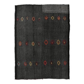Vintage Large Gray Kilim Rug - 7`6″ X 9`7″ For Sale