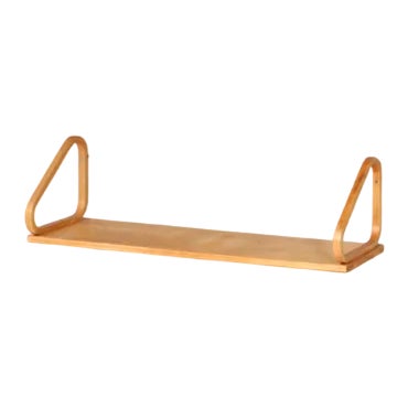 Mid-Century Modern Birch 112B Wall Shelf by Alvar Aalto for Artek, 1950s For Sale