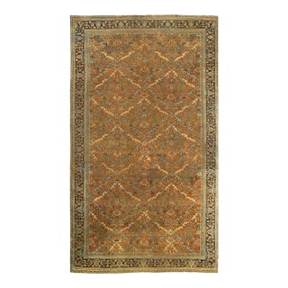 Late 19th Century Rust Persain Antique Dorokhsh Rug For Sale