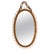Mid-Century Oval Rattan and Bamboo Wall Mirror in the style of Franco Albini, Italy, 1960s For Sale - Image 11 of 11