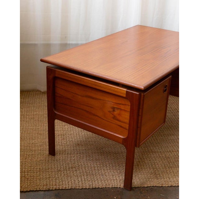 1960s Attributed to Arne Vodder Danish Teak Writing Desk For Sale - Image 9 of 18