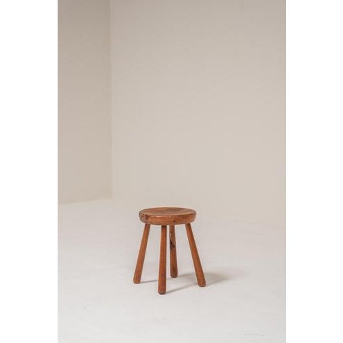1960s Antique Wooden Stool, France, 1960s For Sale - Image 5 of 7