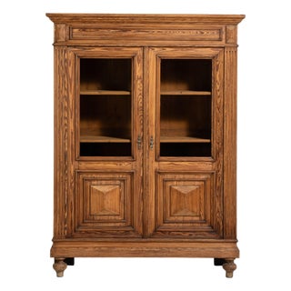 Oak Vitrine, Antique, France, Circa 1880 For Sale