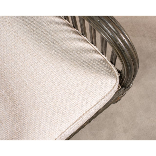 Pair Bielecky Brothers Organic Modern Rattan Dining Armchairs For Sale In Sacramento - Image 6 of 18