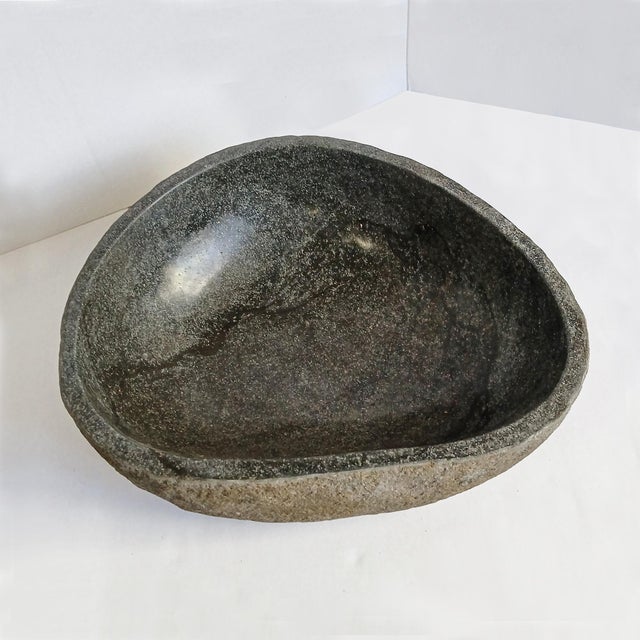 Indonesian River Stone Bowl / Basin, Contemporary For Sale In New York - Image 6 of 11