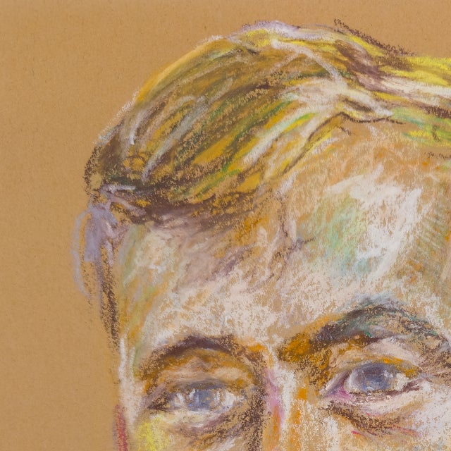 Mid-Century Modern Portrait of a Young Blonde Man - Unknown, C. 1970s For Sale - Image 3 of 8